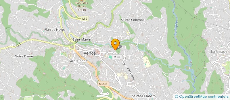 localisation de l'entreprise MADAME MARION LEDAN à VENCE
