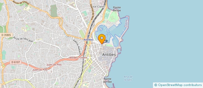 localisation de l'entreprise MADAME MARION LEFEVRE à ANTIBES