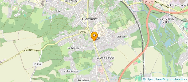 localisation de l'entreprise MADAME MARION LEGROS  CLERMONT