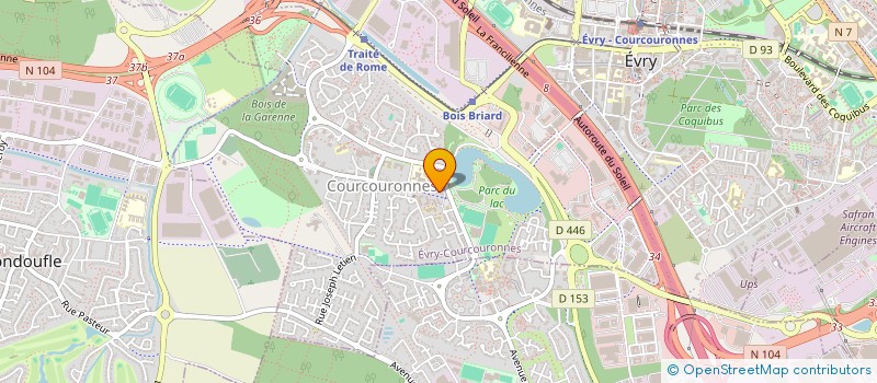 localisation de l'entreprise MADAME MARION LEMESLE  EVRY-COURCOURONNES