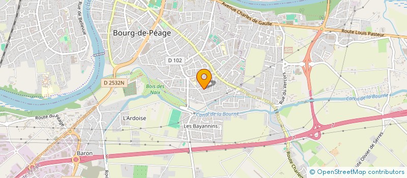 localisation de l'entreprise MADAME MARION LENOUVEL  BOURG-DE-PEAGE