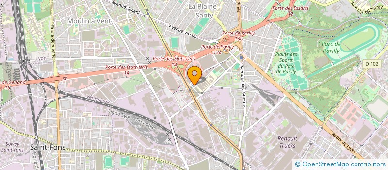 localisation de l'entreprise MADAME MARION LEON  VENISSIEUX