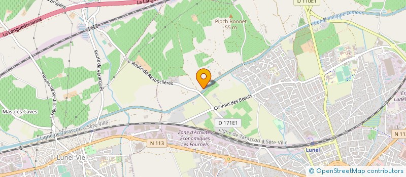 localisation de l'entreprise MADAME MARION LEPINAY  LUNEL