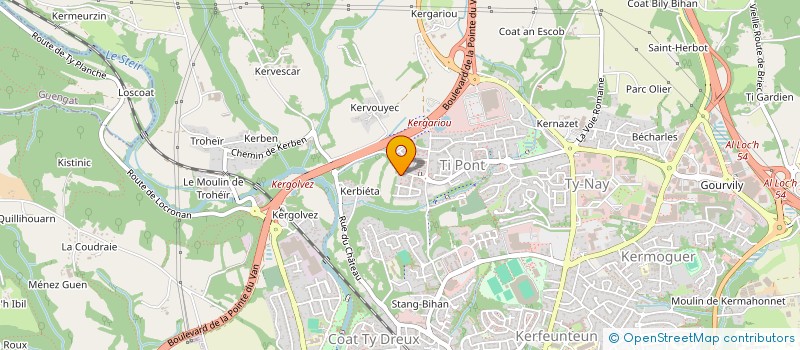 localisation de l'entreprise MADAME MARION LEROY  QUIMPER