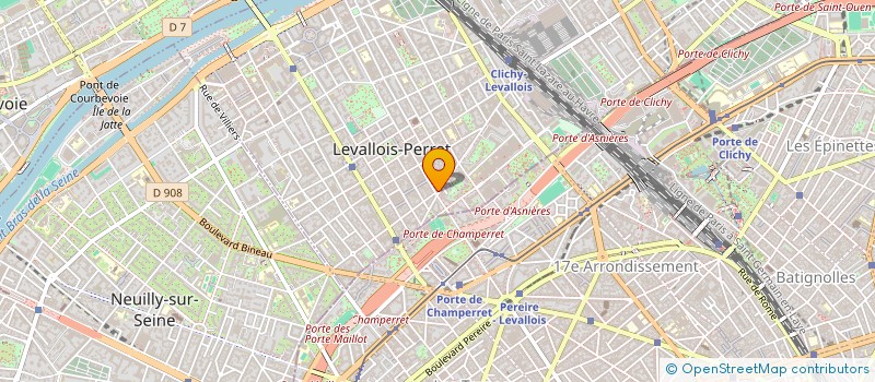 localisation de l'entreprise MADAME MARION LEROY à LEVALLOIS-PERRET