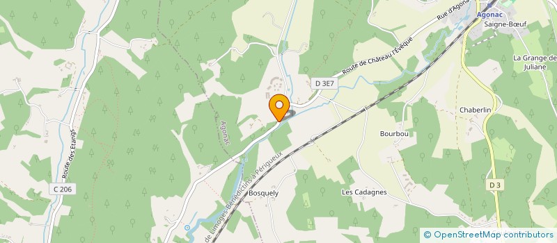 localisation de l'entreprise MADAME MARION LEVACHE  AGONAC