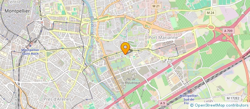 localisation de l'entreprise MADAME MARION LEVRERO  MONTPELLIER