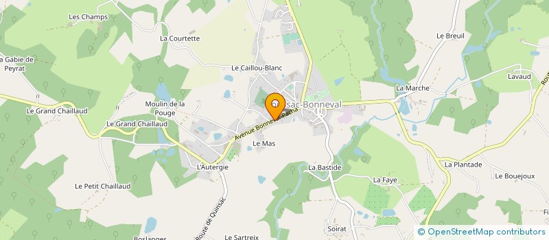 localisation de l'entreprise MADAME MARION LEYSSENE  COUSSAC-BONNEVAL