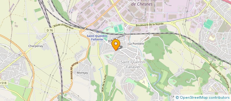 localisation de l'entreprise MADAME MARION LIAUTAUD  SAINT-QUENTIN-FALLAVIER