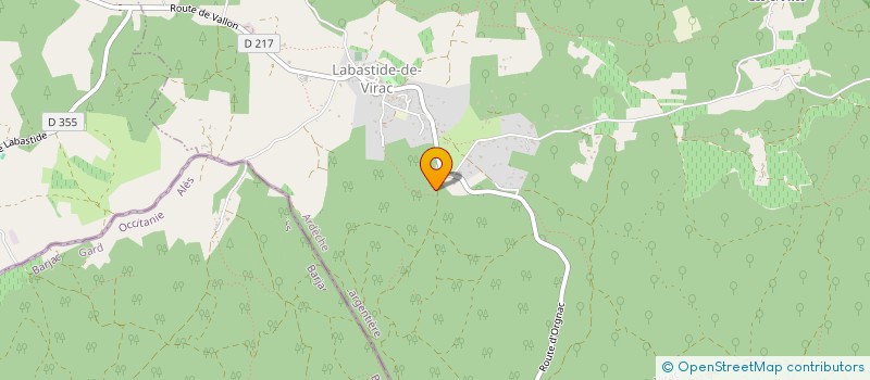 localisation de l'entreprise MADAME MARION LIBERT  LABASTIDE-DE-VIRAC