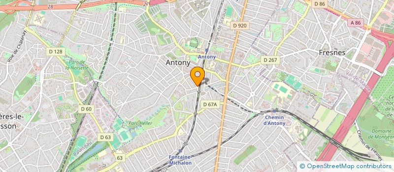 localisation de l'entreprise MADAME MARION LINDIC à ANTONY