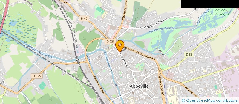 localisation de l'entreprise MADAME MARION LOBJOIS à ABBEVILLE