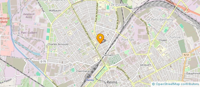 localisation de l'entreprise MADAME MARION LOE-MIE  REIMS