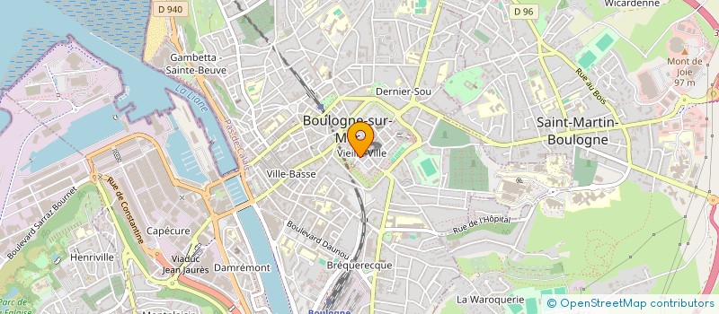 localisation de l'entreprise MADAME MARION LORIETTE à BOULOGNE-SUR-MER