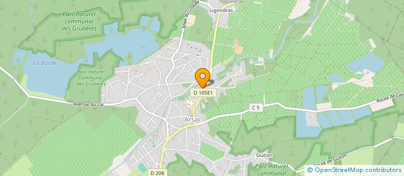 localisation de l'entreprise MADAME MARION LOUISE  ARSAC