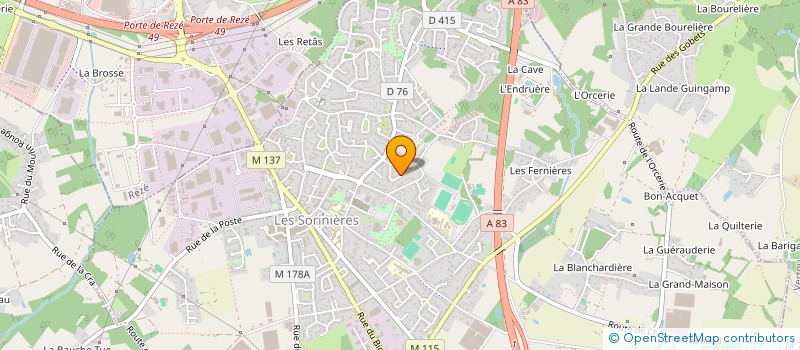 localisation de l'entreprise MADAME MARION LOUVET à LES SORINIERES