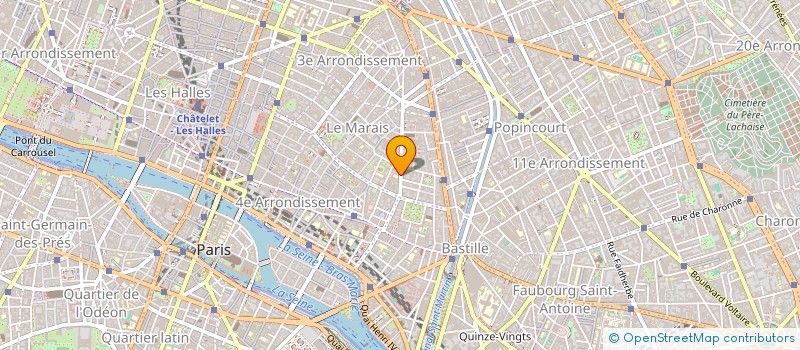 localisation de l'entreprise MADAME MARION MAGRANGEAS  PARIS