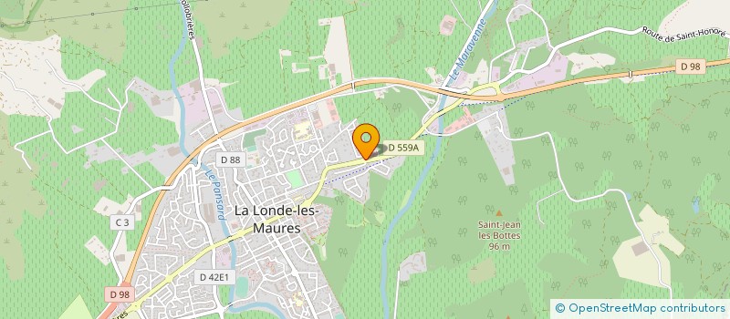 localisation de l'entreprise MADAME MARION MANENT à LA LONDE LES MAURES
