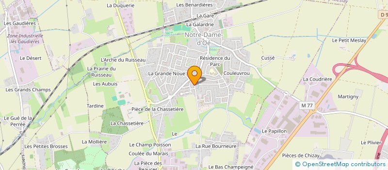 localisation de l'entreprise MADAME MARION MARCHET  NOTRE-DAME-D'OE