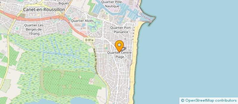 localisation de l'entreprise MADAME MARION MARTIN  CANET-EN-ROUSSILLON