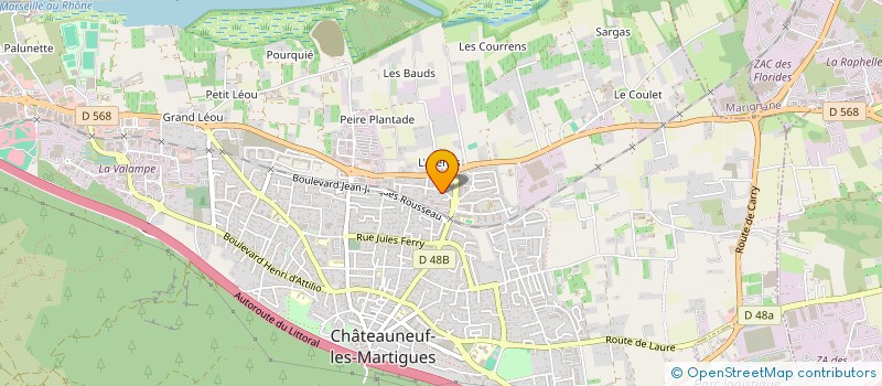 localisation de l'entreprise MADAME MARION MARTIN à CHATEAUNEUF-LES-MARTIGUES
