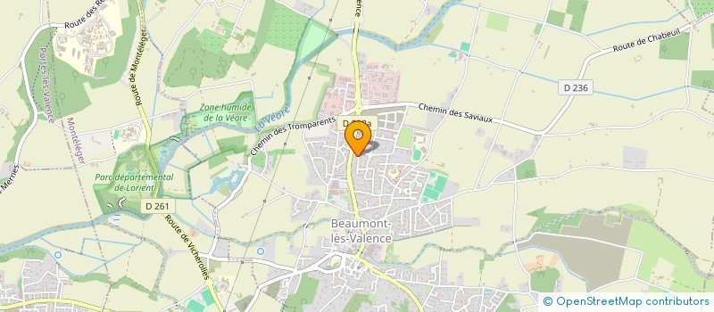 localisation de l'entreprise MADAME MARION MASCLAUX  BEAUMONT-LES-VALENCE