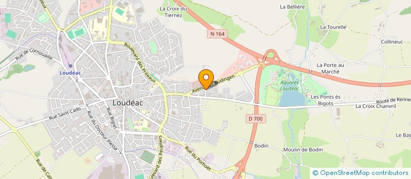 localisation de l'entreprise MADAME MARION MAUDUIT à LOUDEAC