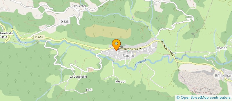 localisation de l'entreprise MADAME MARION MAUREL à SAURAT