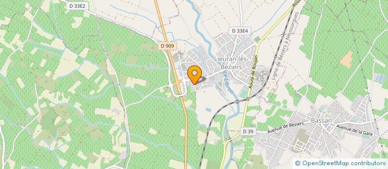 localisation de l'entreprise MADAME MARION MAURIN  LIEURAN-LES-BEZIERS