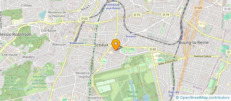 localisation de l'entreprise MADAME MARION MAURIN à SCEAUX