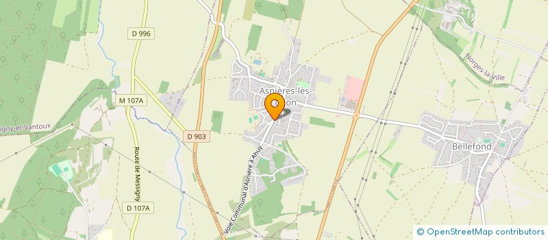 localisation de l'entreprise MADAME MARION MEO  ASNIERES-LES-DIJON