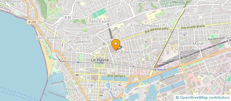 localisation de l'entreprise MADAME MARION MERCIER à LE HAVRE