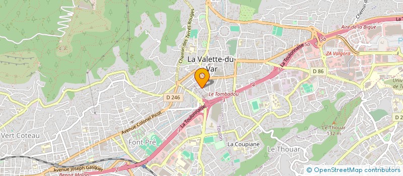 localisation de l'entreprise MADAME MARION MERCIER à LA VALETTE-DU-VAR