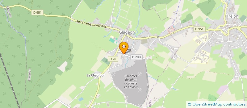 localisation de l'entreprise MADAME MARION MERCIER  GLAGEON