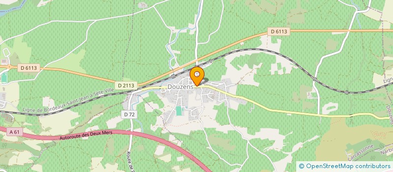 localisation de l'entreprise MADAME MARION MERCIER  DOUZENS