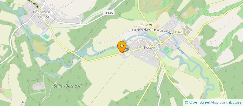 localisation de l'entreprise MADAME MARION MERCUZOT  ESSOYES