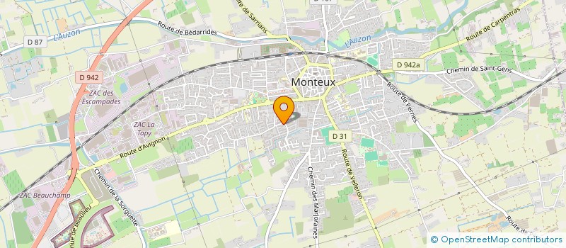 localisation de l'entreprise MADAME MARION MESTRE  MONTEUX