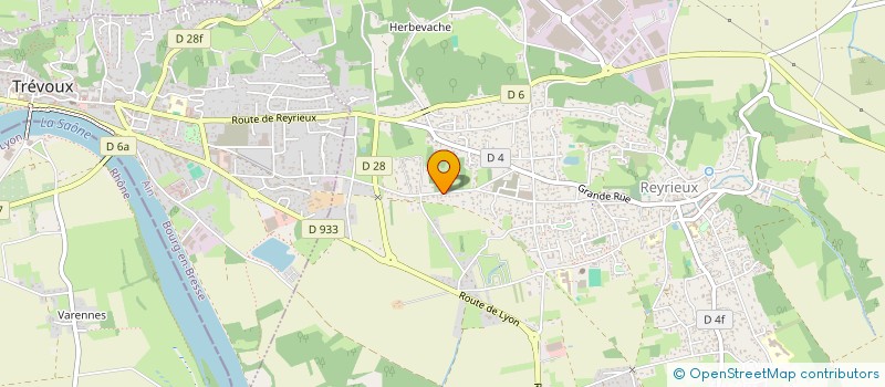 localisation de l'entreprise MADAME MARION MEUNIER à REYRIEUX