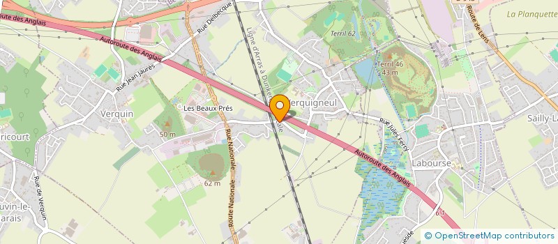 localisation de l'entreprise MADAME MARION MEZIANI  VERQUIGNEUL