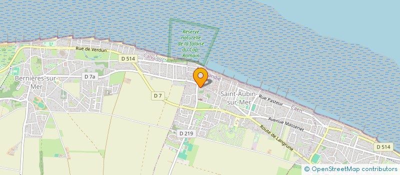 localisation de l'entreprise MADAME MARION MICHE  SAINT-AUBIN-SUR-MER