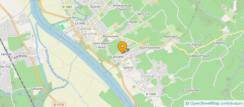 localisation de l'entreprise MADAME MARION MICHY à CADILLAC-SUR-GARONNE
