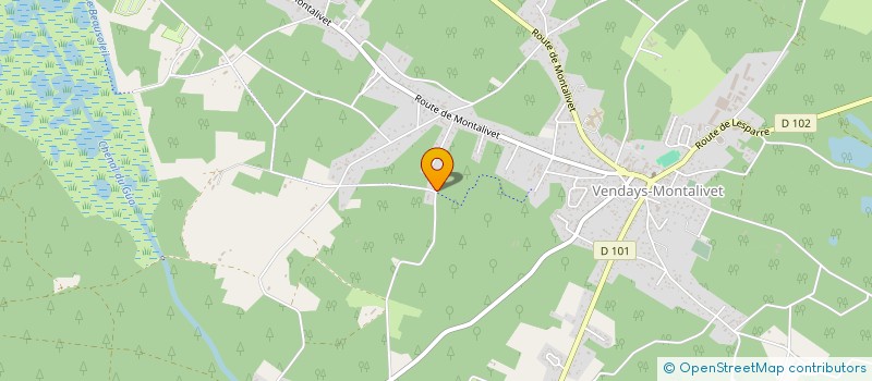 localisation de l'entreprise MADAME MARION MICOUIN  VENDAYS-MONTALIVET