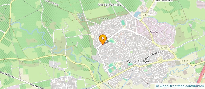 localisation de l'entreprise MADAME MARION MILHE-POUTINGON  SAINT-ESTEVE