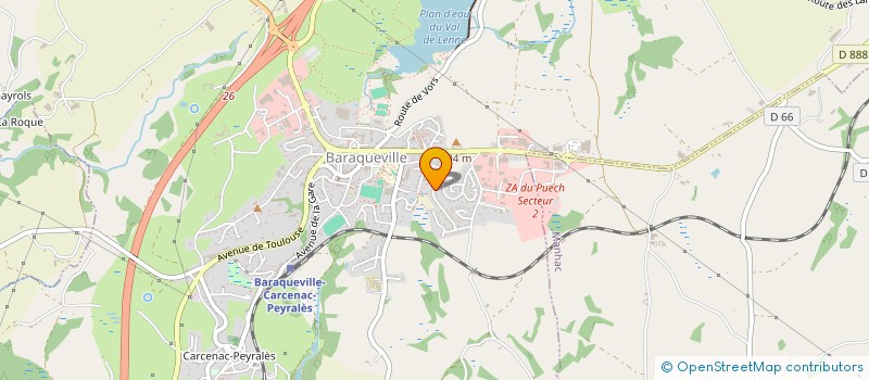 localisation de l'entreprise MADAME MARION MIRABEL  BARAQUEVILLE