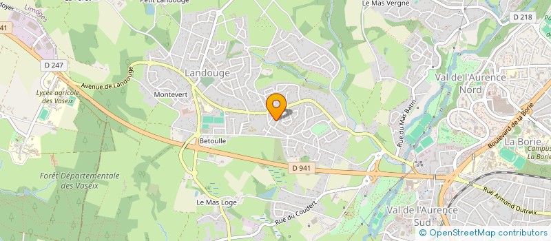 localisation de l'entreprise MADAME MARION MONIN à LIMOGES