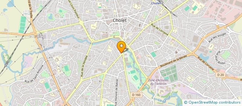 localisation de l'entreprise MADAME MARION MONNEAU à CHOLET