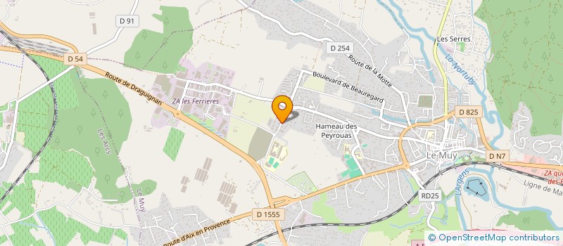 localisation de l'entreprise MADAME MARION MONTANGON  LE MUY