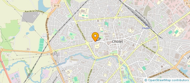 localisation de l'entreprise MADAME MARION MORATTI à CHOLET