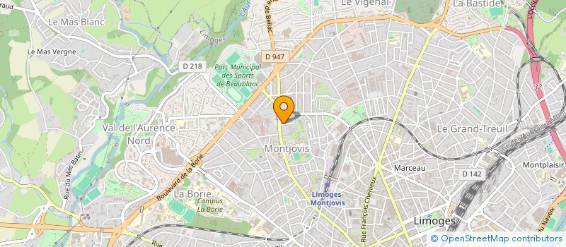 localisation de l'entreprise MADAME MARION MOREIRA à LIMOGES