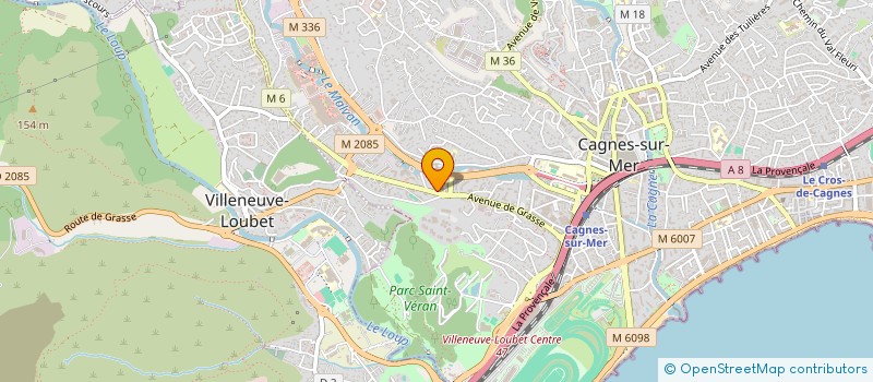 localisation de l'entreprise MADAME MARION MOREL à CAGNES-SUR-MER